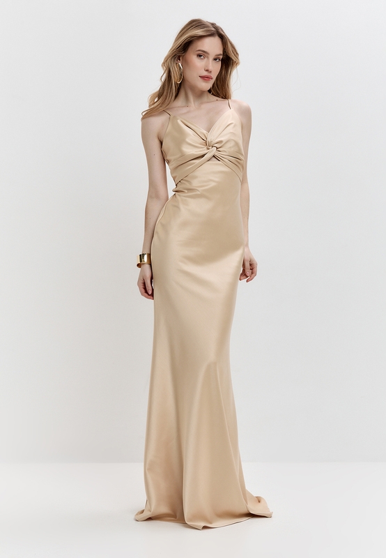 Платье с перекрутом "рыбка"