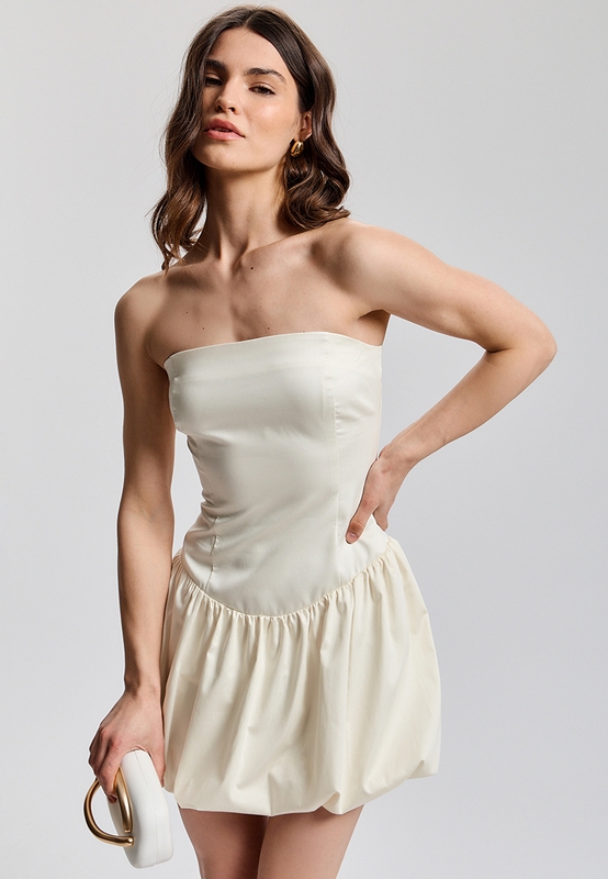 Платье с корсетом мини